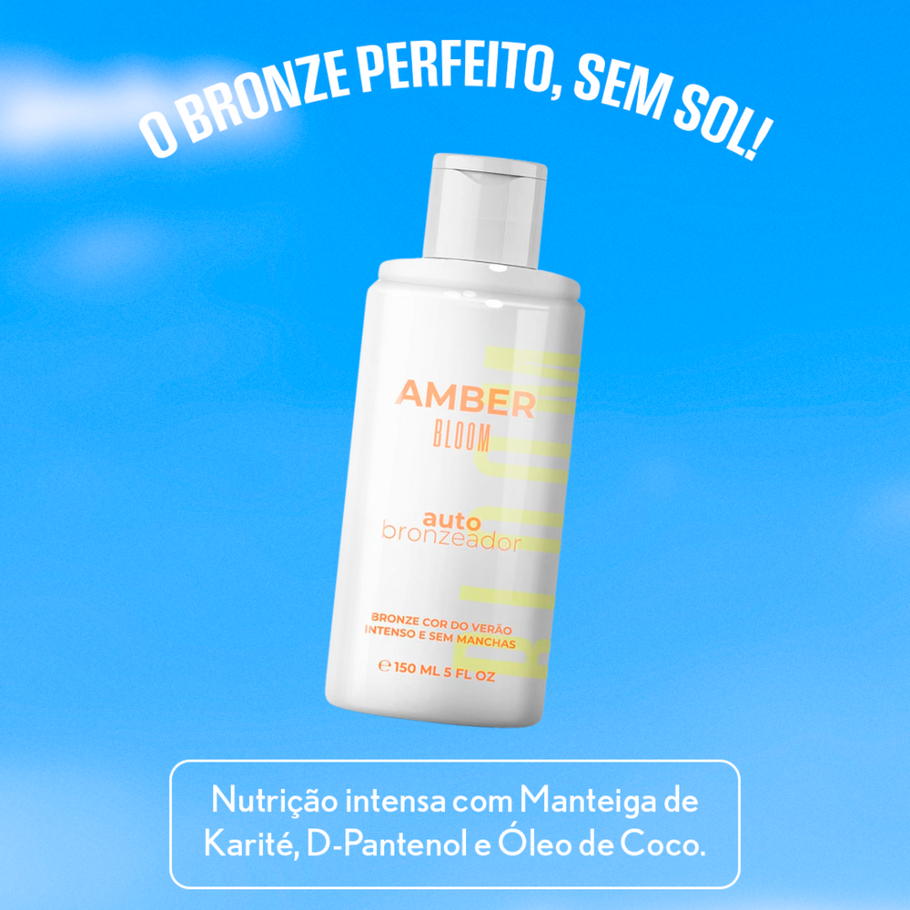 Kit Bronze Perfeito, 2 Amber Bloom Leite Corporal Autobronzeador