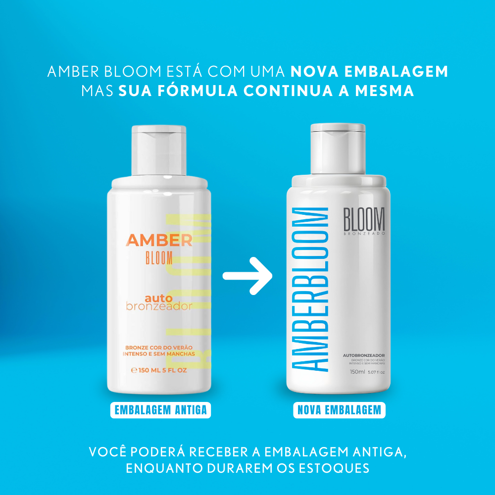 Kit Bronze Perfeito, 2 Amber Bloom Leite Corporal Autobronzeador