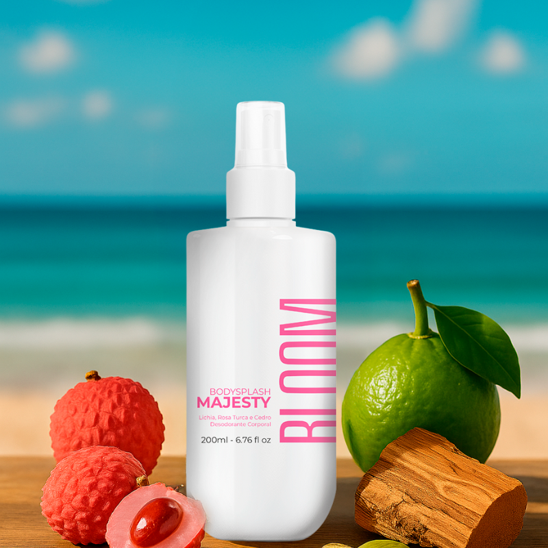 Kit Esfoliante, Body Cream e Body Splash Majesty