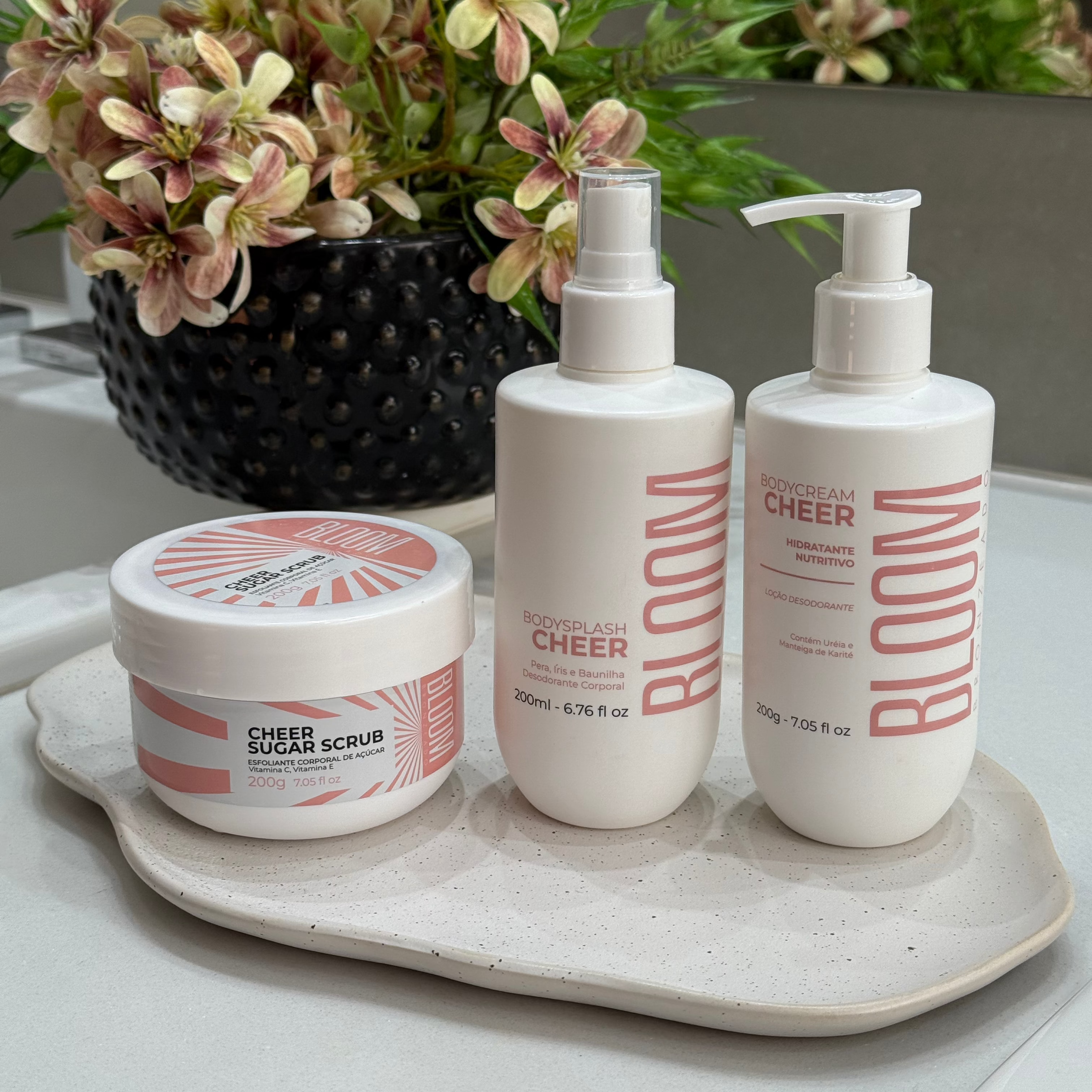 Kit Esfoliante, Body Cream e Body Splash Cheer
