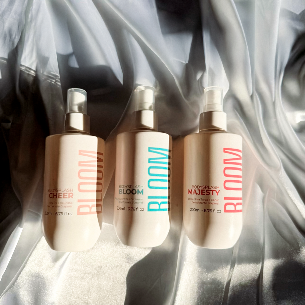 Kit 3 Body Splash Desodorante Colônia 200ml - Cheer, Majesty e Bloom